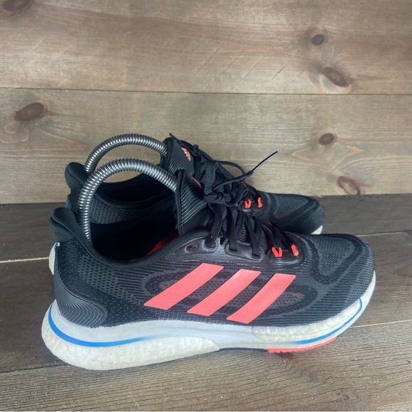 adidas supernova plus womens size 6 shoes black athletic running sneakers - Picture 2 of 8